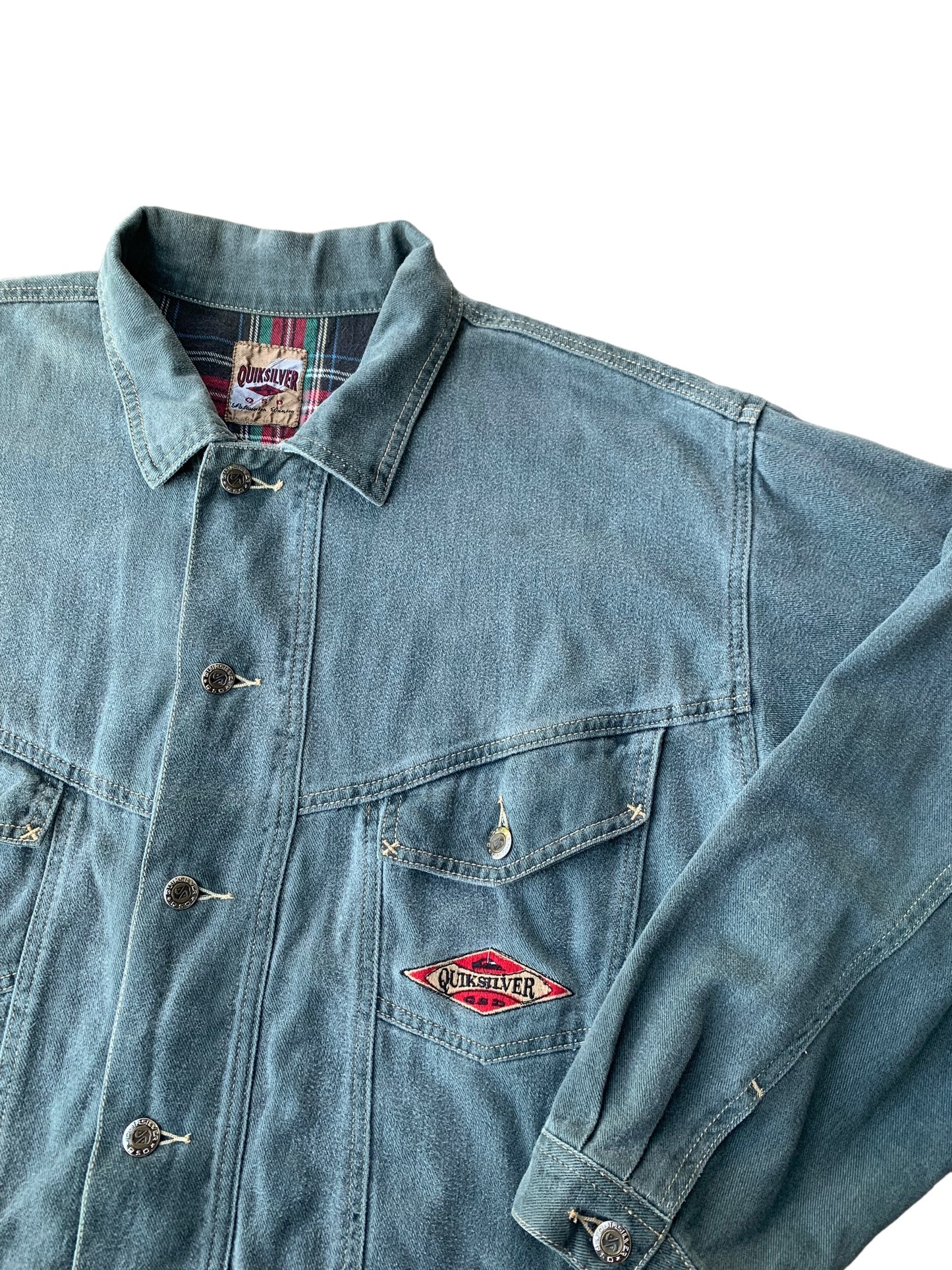 Vintage Quiksilver Denim Jacket ( L )